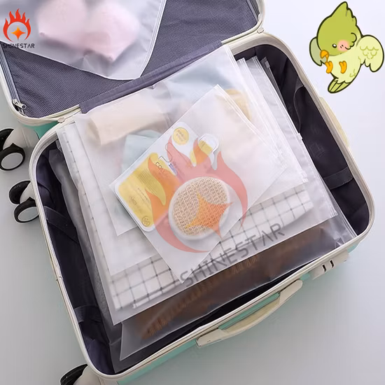 Многоразовая застежка-молния, сумка на молнии, упаковка для одежды, пластиковый полиэтиленовый пакет с матовым слайдером для одежды