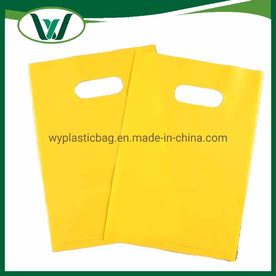 Красочные вырезанные сумки для покупок из пластика ПВД по индивидуальному заказу с дизайнерским логотипом